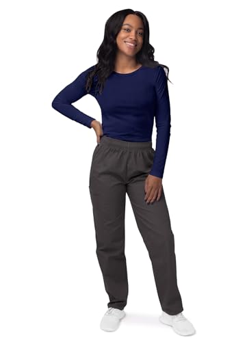 Sivvan Scrubs for Women - Long Sleeve Comfort Underscrub Tee - S8500 - Navy - M - Image 4