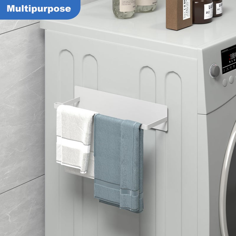 Thipoten Magnetic Hanger Organizer, Thipoten Hangers Holder for Washing Machine, Holding up to 30 Velvet/Wire/Plastic Hangers, Perfect Space Saver for Laundry Room (1, White) - Image 5