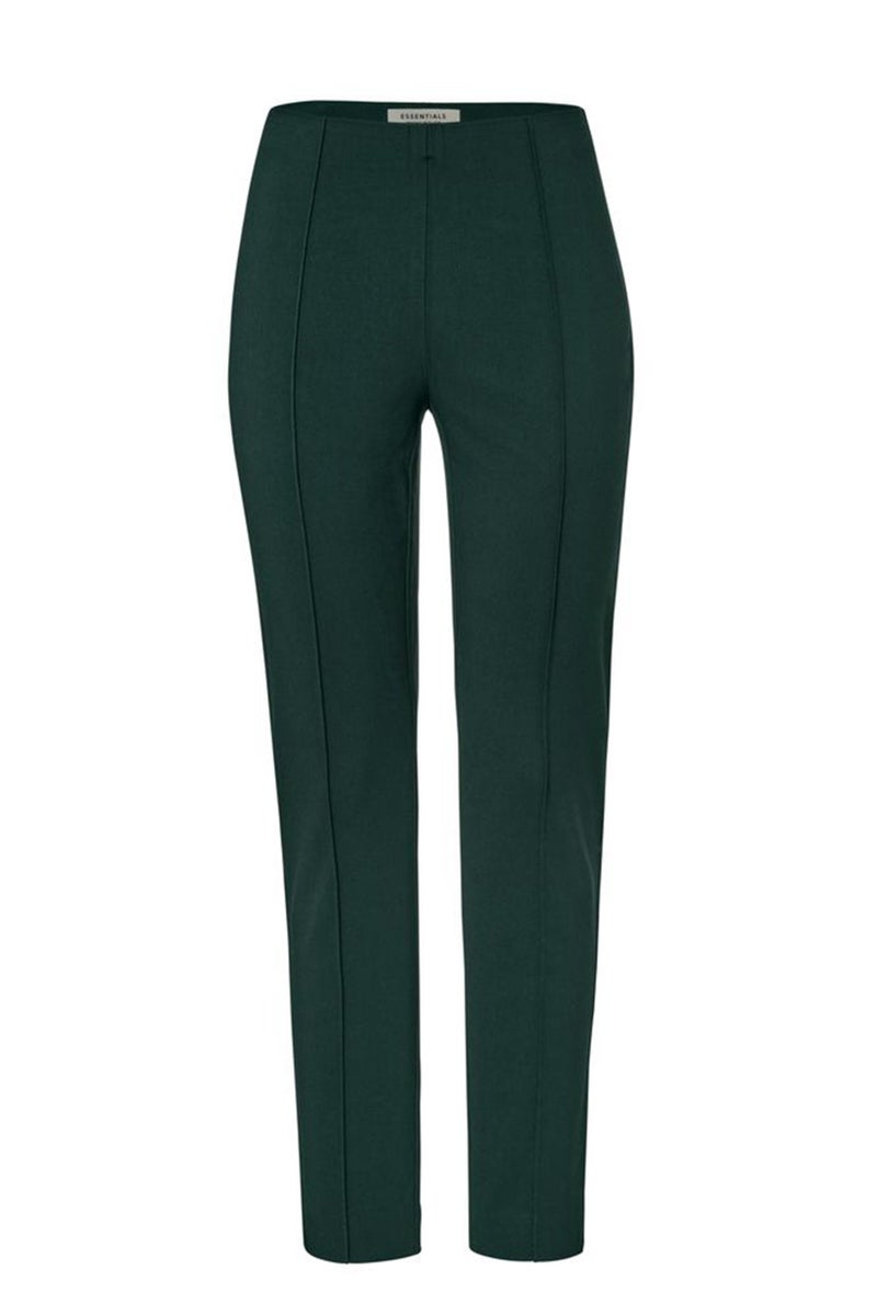 Tchibo Women Solid Chino Pants, Dark Green - Image 2