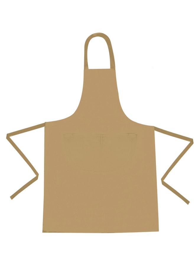 High Quality Cotton Apron Beige 70 X 96Cm