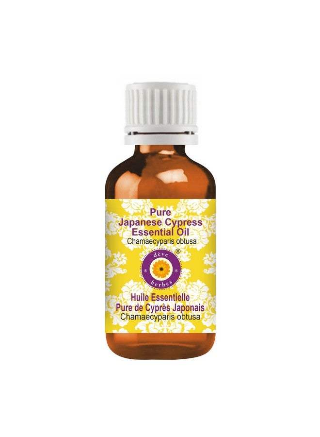 Deve Herbes Japanese Cypress Essential Oil (Chamaecyparis obtusa) Pure | Non-Sticky | Non-greasy | Lightweight | Men & Women | All Skin Types | Steam Distilled 2ml - Image 1