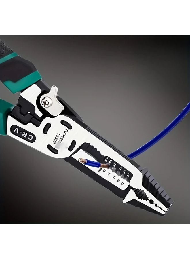 10 In 1 Industrial Grade Japanese Style Pointed Mouth Oblique Nose Wire Pliers - Image 3