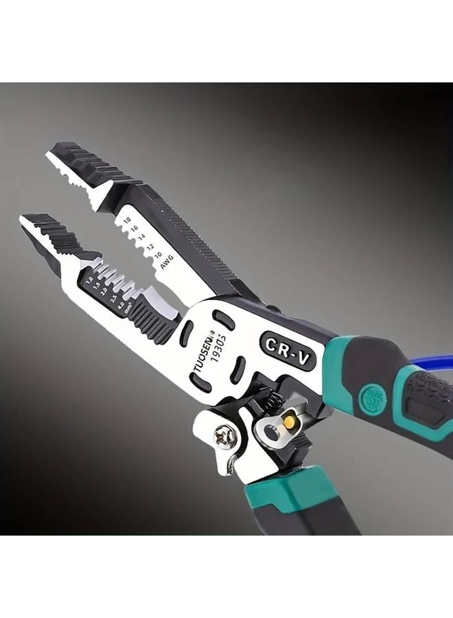 10 In 1 Industrial Grade Japanese Style Pointed Mouth Oblique Nose Wire Pliers - Image 5