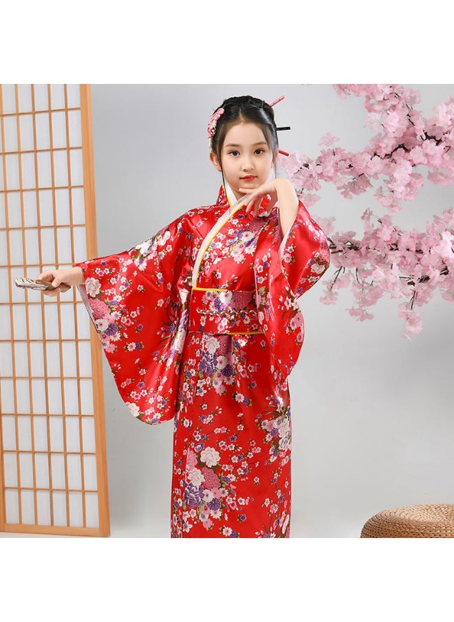 Al Aoyama - Al Aoyama japanese traditional dress kimono robe for kids girls costume - Image 1