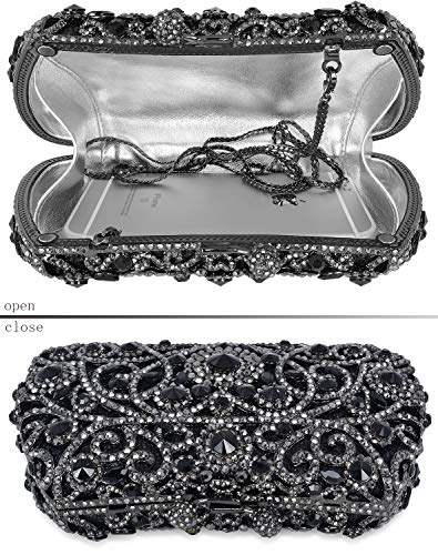 MOSSMON Formal Rhinestone Crystal Clutch Evening Wedding Bag For Women - Image 5