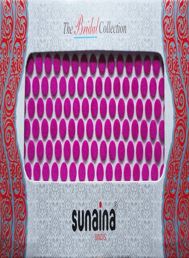 Sunaina Bridal Collection Dark Pink Bindis for Women [SBCDP103] (size-3) (Size 6mm) - Image 1