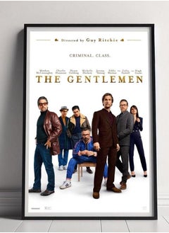 (Assembly frame) The Gentlemen Movie Poster, Canvas Poster Printing, Classic Movie Wall Art for Room Decor, Unique Gift Idea