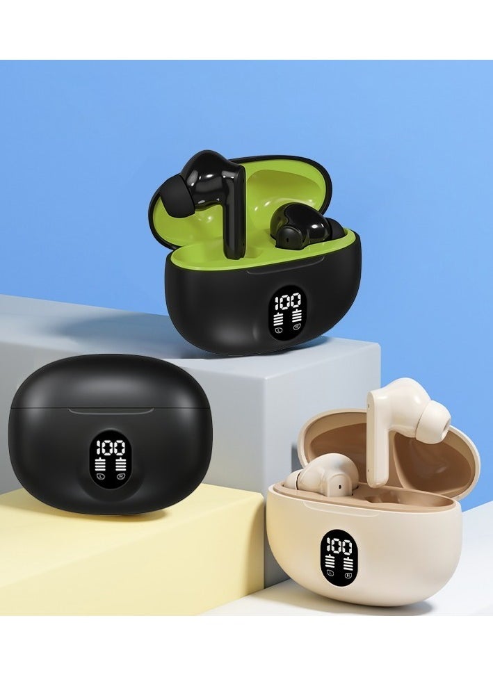 GRABIT - True Wireless Earbuds Clear Sound & Smart Controls and 4-hour playtime (12 hours with case), and smart touch controls for effortless use. Master-slave switching allows independent earbud use. Compatible with iPhone, Samsung, OnePlus, Xiaomi, Huawei, HONOR, Google Pixel, iPads, and more. Features Type-C charging perfect for work, travel, and workouts. - Image 1