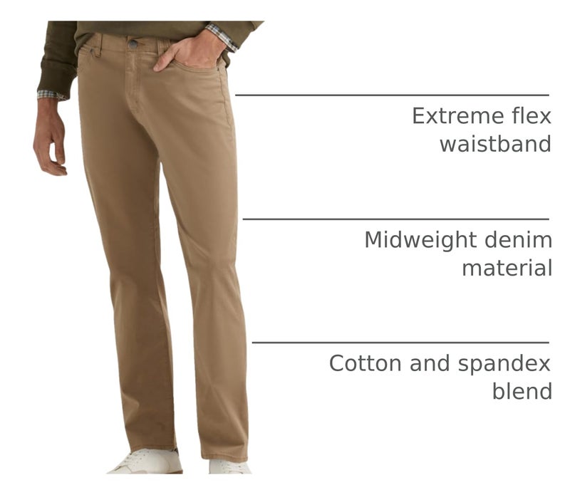 Lee Men's Extreme Motion Straight Taper Jean Cougar 36W x 29L - Image 4