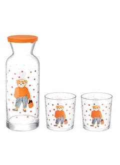 Madame CoCo 3 Pieces Glass Water Jar With Two Cups Patrice Escames Carafe Set  - Image 2
