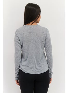 Brooks Women Sportswear Fit Long Sleeve Training Top, Grey  - Image 3