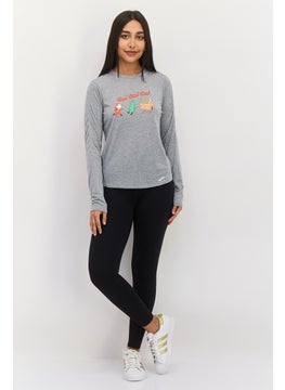 Brooks Women Sportswear Fit Long Sleeve Training Top, Grey  - Image 4