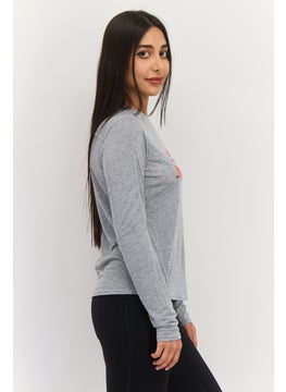 Brooks Women Sportswear Fit Long Sleeve Training Top, Grey  - Image 2