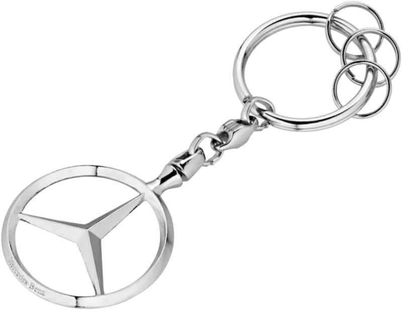 Mercedes-Benz Brussels Collection Zinc Die-Cast Keyring with Rotating Star - Image 1