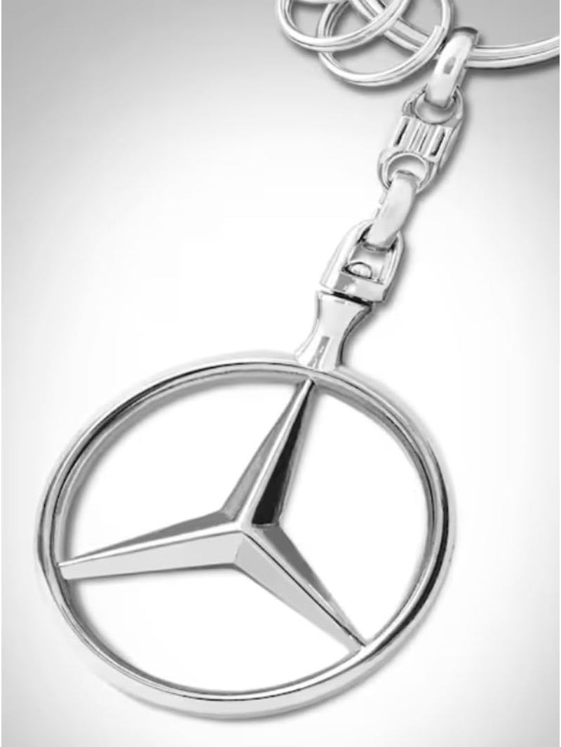 Mercedes-Benz Brussels Collection Zinc Die-Cast Keyring with Rotating Star - Image 2