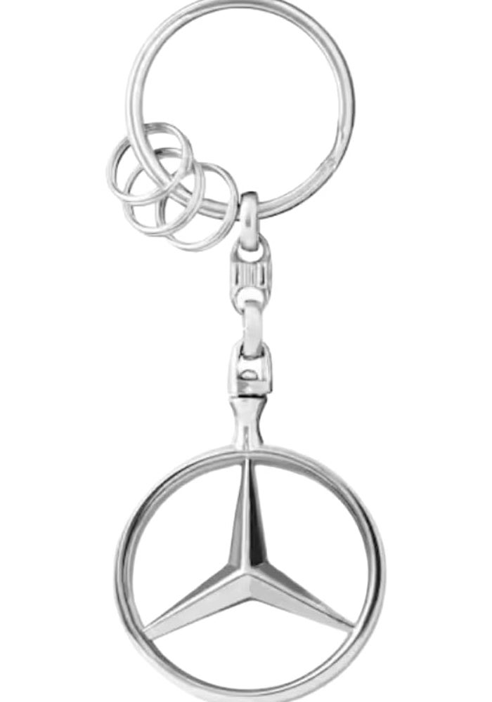 Mercedes-Benz Brussels Collection Zinc Die-Cast Keyring with Rotating Star - Image 3