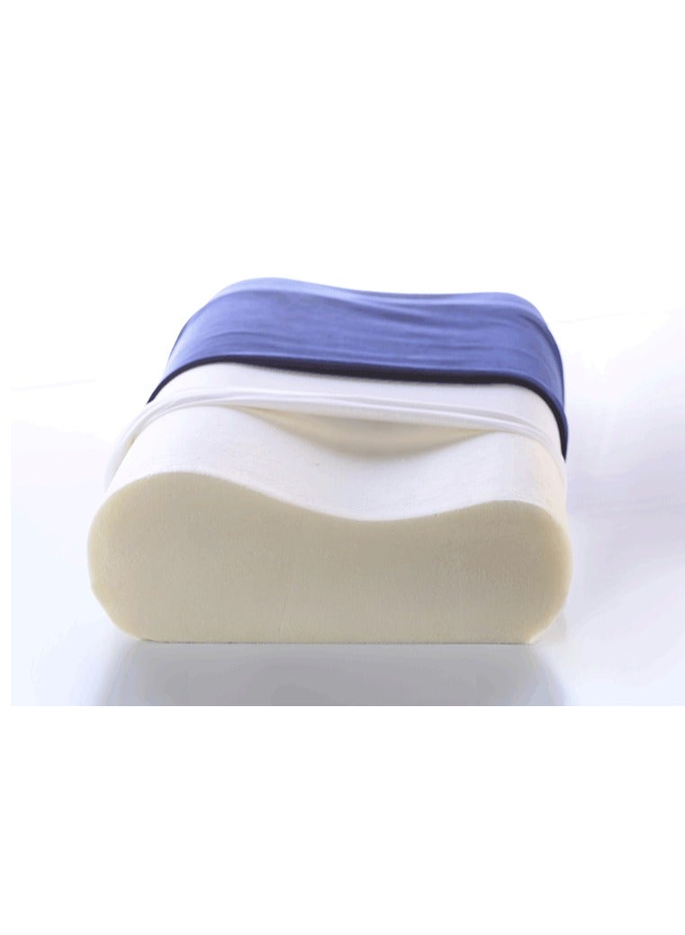 Max Comfort Medical bed pillow to treat neck pain and obtain the correct sleeping position, royal blue  - Image 2