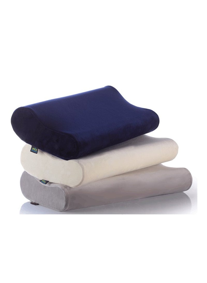 Max Comfort Medical bed pillow to treat neck pain and obtain the correct sleeping position, royal blue  - Image 4