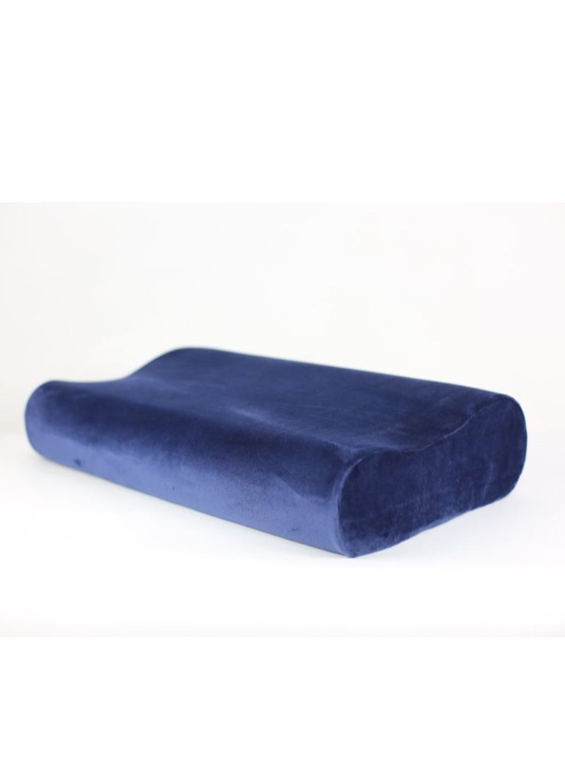 Max Comfort Medical bed pillow to treat neck pain and obtain the correct sleeping position, royal blue  - Image 5