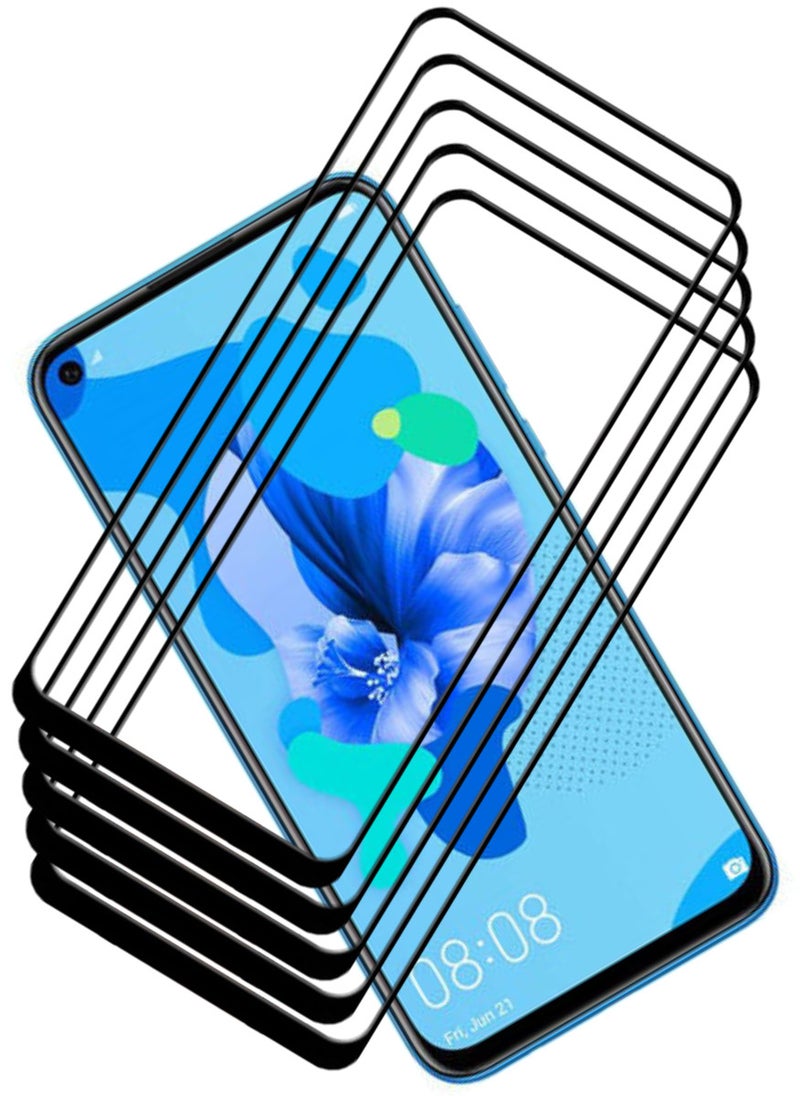 ACLIX 5 Pieces Antistatic ESD Dustproof Premium Quality High Definition Tempered Glass Screen Protector Designed For Huawei nova 5i - Image 1