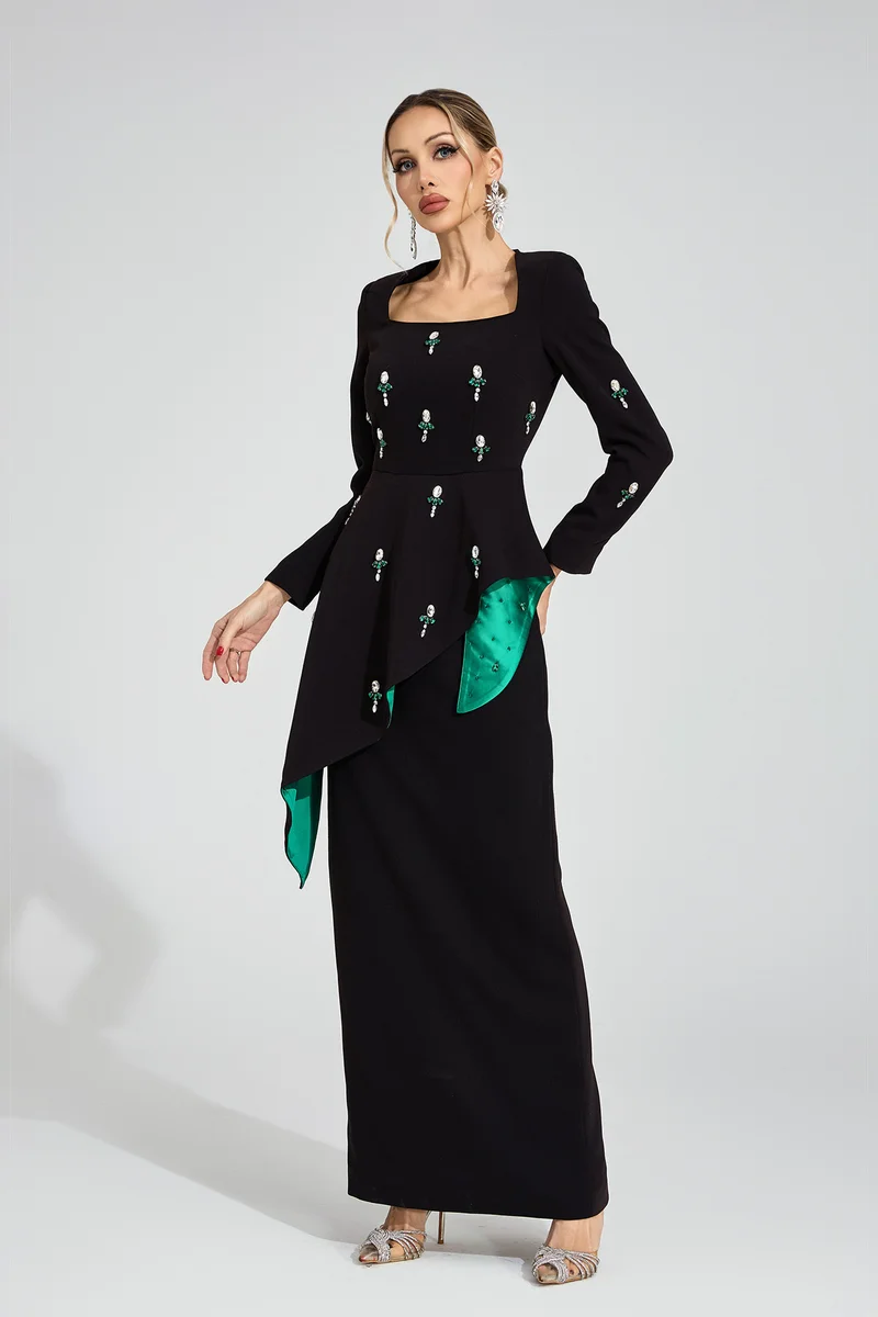 Marguerite Ruffle Maxi Dress