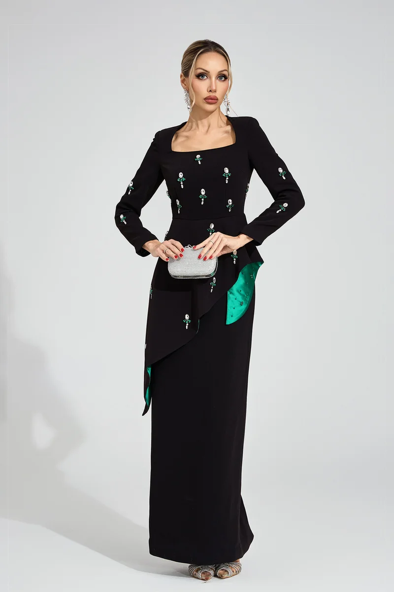 Catchall  Marguerite Ruffle Maxi Dress for Women | Best Price UAE