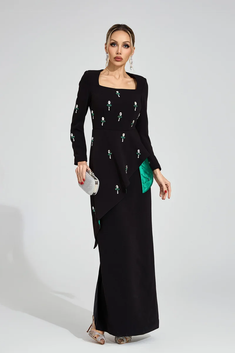 Catchall  Marguerite Ruffle Maxi Dress for Women | Best Price UAE