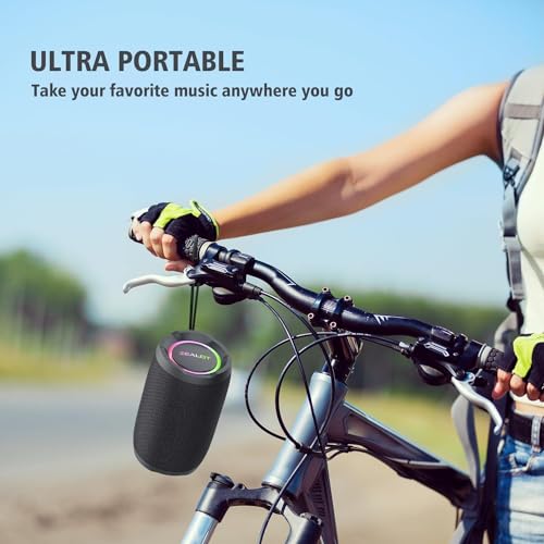 ZEALOT Portable Speaker 20W, Bluetooth Speaker Waterproof, Bocinas Bluetooth, IPX6 Waterproof, Wireless Pair, Clear Stereo Audio/BT5.2/ RGB Light/USB/TF, for Home/Outdoor/Beach - Image 4