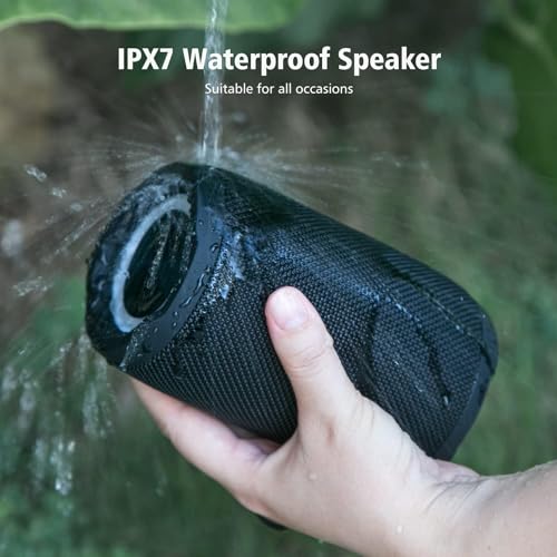 ZEALOT Portable Speaker 20W, Bluetooth Speaker Waterproof, Bocinas Bluetooth, IPX6 Waterproof, Wireless Pair, Clear Stereo Audio/BT5.2/ RGB Light/USB/TF, for Home/Outdoor/Beach - Image 5