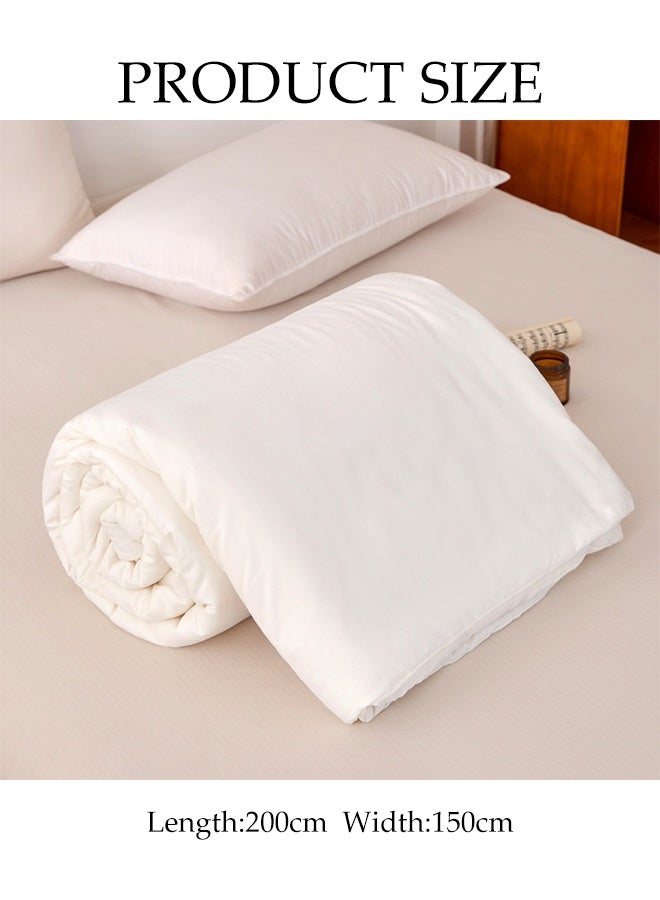 DUNISO Summer Quilt，WashableComforter Cotton Quilt，Ultra Soft & Lightweight Summer Cooler Quilt for Sleeping，for Hot Sleepers Night Sweats ，150*200cm - Image 2