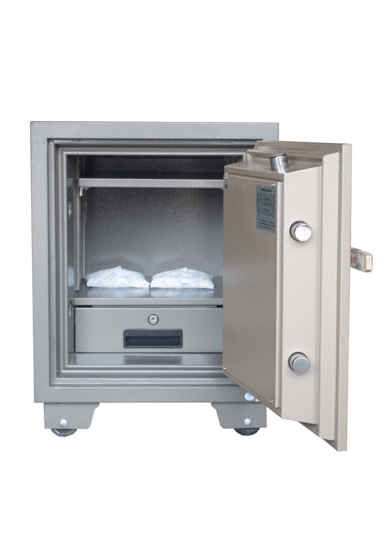 LGSafe LG60K Fireproof Safe Box - Anti-Burglar Home and Office Safe with an Adjustable Shelf, Dual Locks Besides an Internal Lockable Drawer (H60 x W46 x D49 CM, 100KG) - Made in Vietnam - pzsku/Z7751326EEEF3BE75C9C0Z/45/_/1716889751/50b78cd2-5f12-48a7-858f-35e581c48b3c