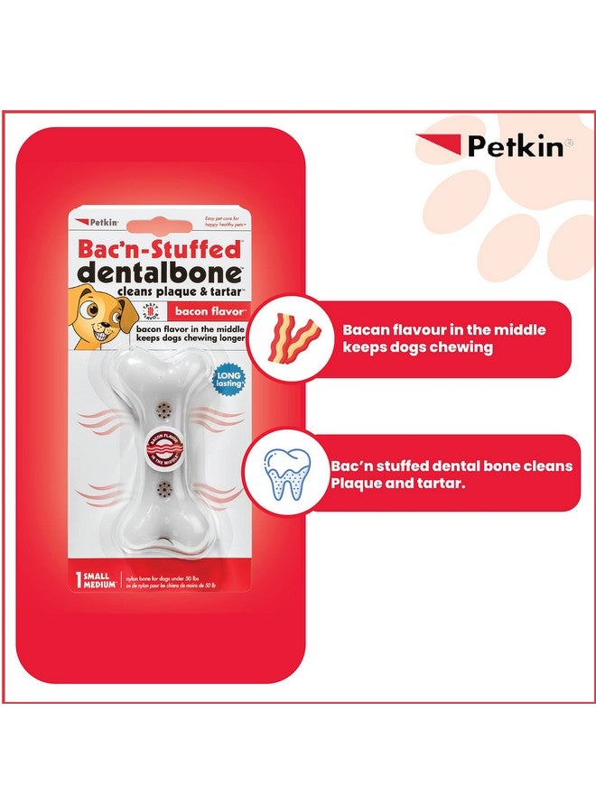 بيتكين عظام الأسنان المحشوة من Bac'N-Stuffed للعناية بالفم للكلاب، تعمل كفرشاة أسنان عند المضغ، تزيل البلاك والجير وتنعش الأسنان، نكهة لذيذة تجعل المضغ يدوم لفترة أطول SM - Image 2