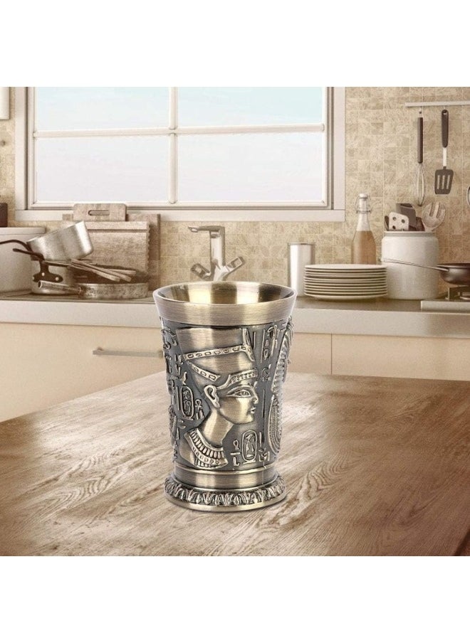 ماركة غير محددة كأس شوت الفرعون المصري معدني - وردي ذهبي  - Image 5