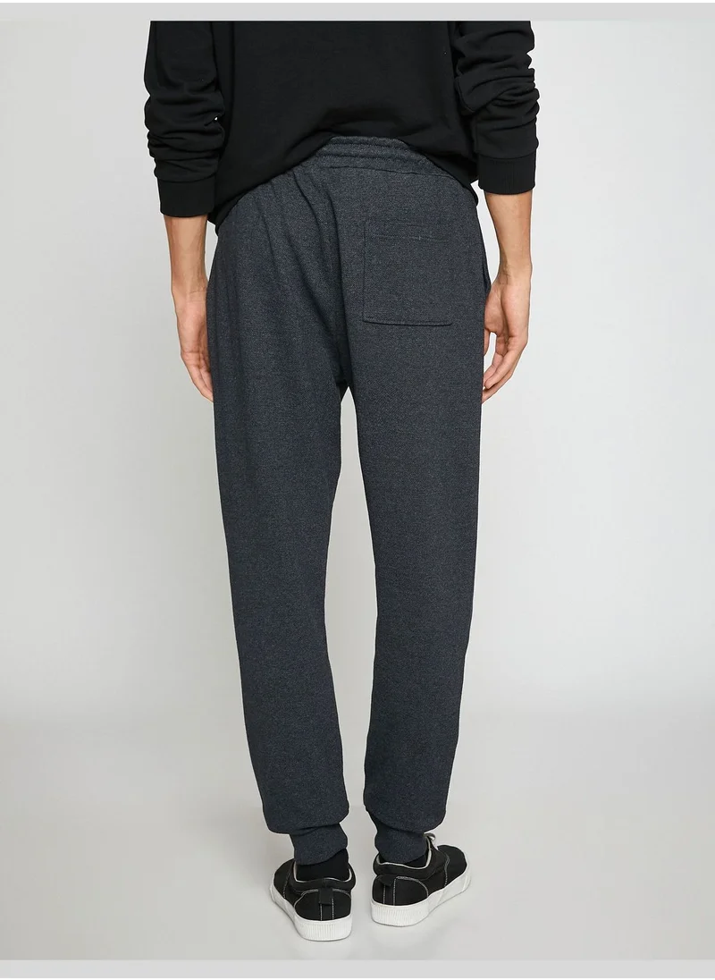 كوتون Basic Jogger Sweatpants Drawstring Pocket Detailed