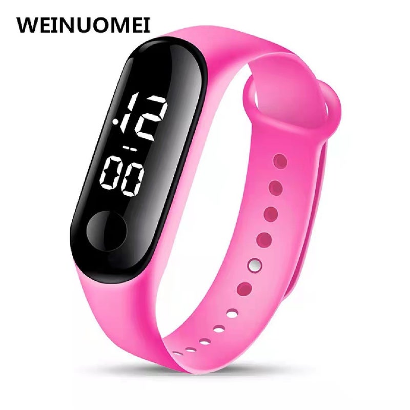 Waterproof LED M3 Bracelet New Fashion Sports Kids Watch Pink