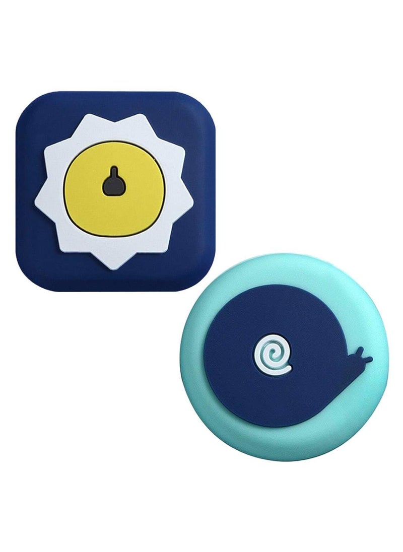 Kitcheniqa Kitcheniqa Silicone Wall Protector Self Adhesive Wall Protector Door Knob Door Stoppers for Furniture Door Bumper Pad Furniture Crash Pads Wall Door Handle Stopper 2Piece Multi  - Image 1