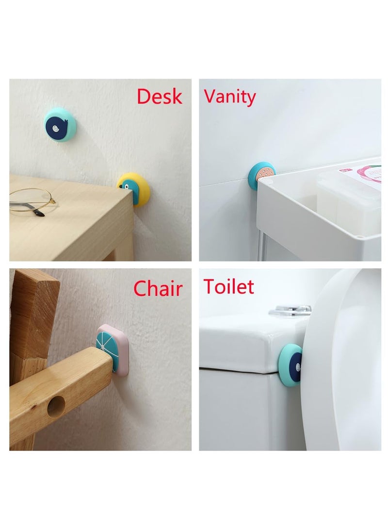 Kitcheniqa Kitcheniqa Silicone Wall Protector Self Adhesive Wall Protector Door Knob Door Stoppers for Furniture Door Bumper Pad Furniture Crash Pads Wall Door Handle Stopper 2Piece Multi  - Image 3