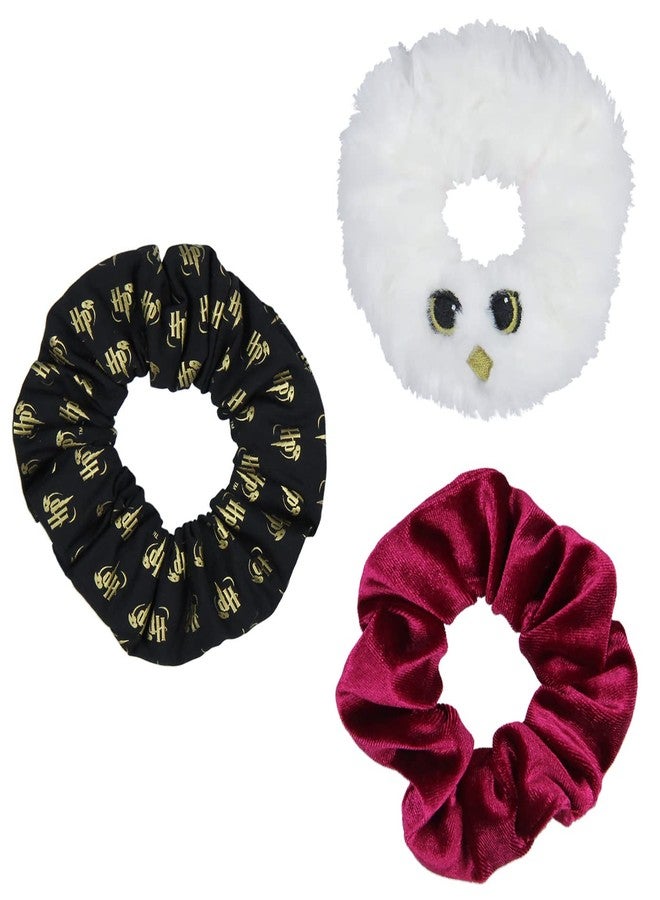 Bioworld Harry Potter Hedwig Owl Scrunchie Set Hair Ties Hair Accessories - Image 2