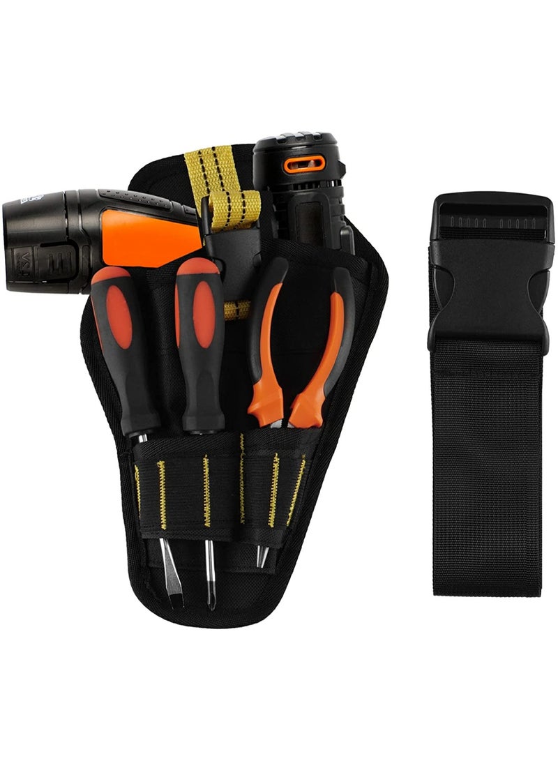 Cordless Drill Holster Tool Pouch Belt Storage Bag, Electric Drill Wrench Storage Waist Bag with Belt, Drill Holster Wrench Hammer Screwdriver Drill Holster Porch Tool Bag - Image 5