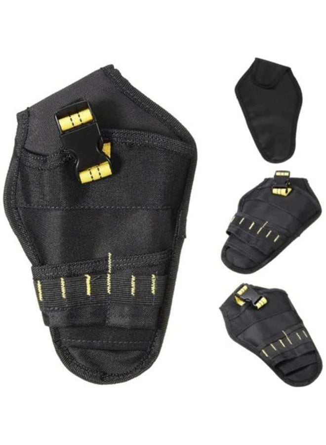 Cordless Drill Holster Tool Pouch Belt Storage Bag, Electric Drill Wrench Storage Waist Bag with Belt, Drill Holster Wrench Hammer Screwdriver Drill Holster Porch Tool Bag - Image 2