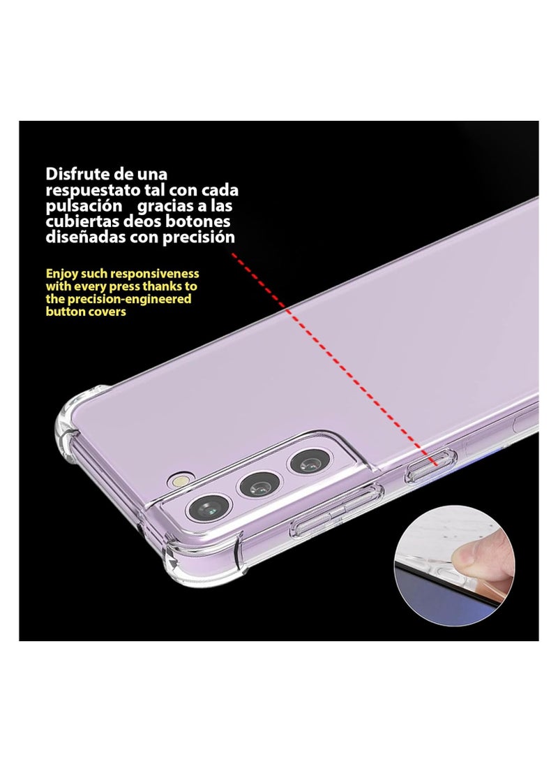For Samsung Galaxy S21 FE King Kong Transparent Shockproof Ultra-Protective 4 Corners Case - Clear  - Image 2