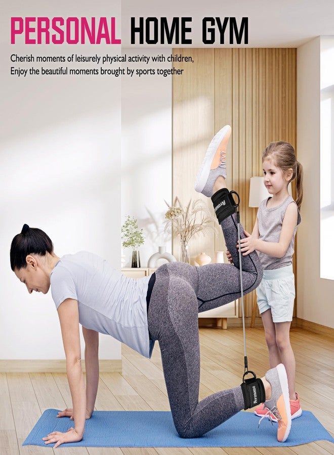 Ayombo Ankle Resistance Bands with Cuffs, Ankle Weights Exercise Bands for Working Out, Recoils and Glutes Workout Equipment, Leg Resistance Bands Set with Ankle Strap for Women & Men Home Gym Fitness - Image 4