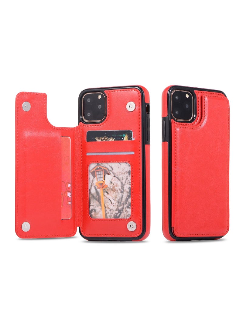 Suitable For iPhone Solid Color Mobile Phone Leather Case
