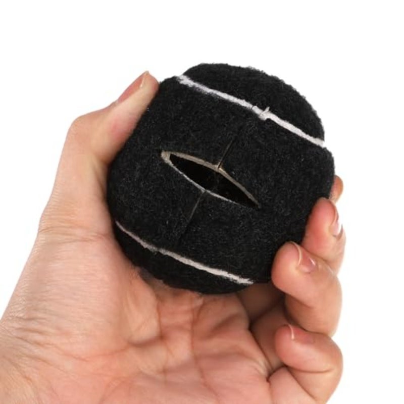 24 Pcs Precut Tennis Balls for Walkers, Heavy Duty Glide Balls, Long Lasting for Chair, Desk, Furniture Legs, Floor Protection Black - Image 4