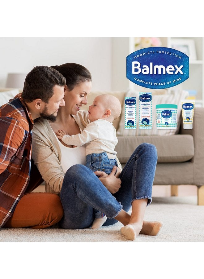 بالمكس كريم Balmex Complete Protection Daily Baby Diaper Rash Cream، ثبت سريريًا أنه يقلل الاحمرار في استخدام واحد فقط*، مع أكسيد الزنك + النباتات، موصى به من قبل أطباء الأطفال، 4 أونصة، عبوة من 3 قطع - Image 3