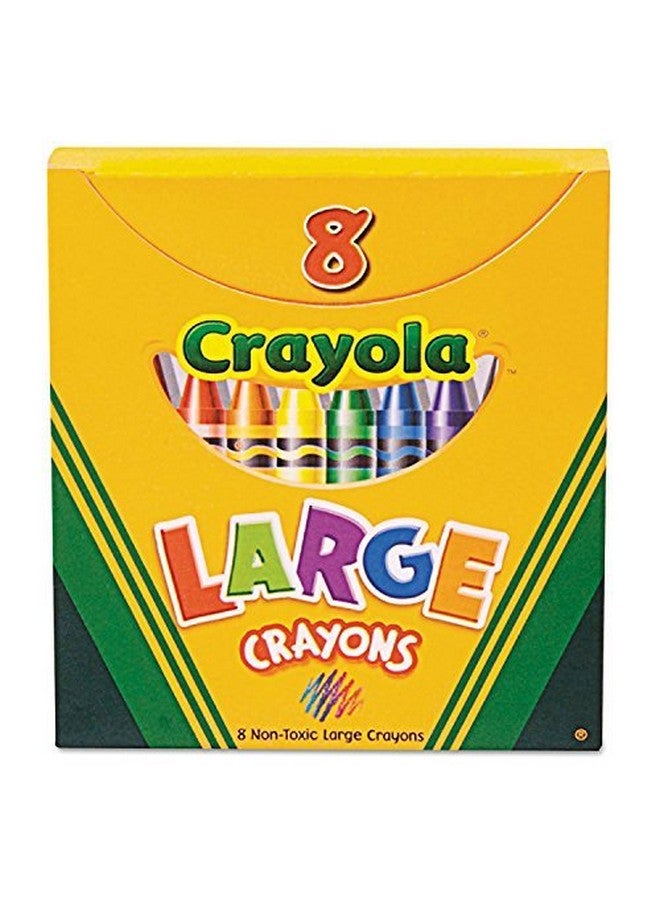 Crayola 520080 Large Crayons Tuck Box 8 Colors/Box - Image 2
