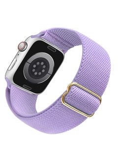 Adjustable Elastic Band For Apple Watch Purple 42/44/45 mm-Medium