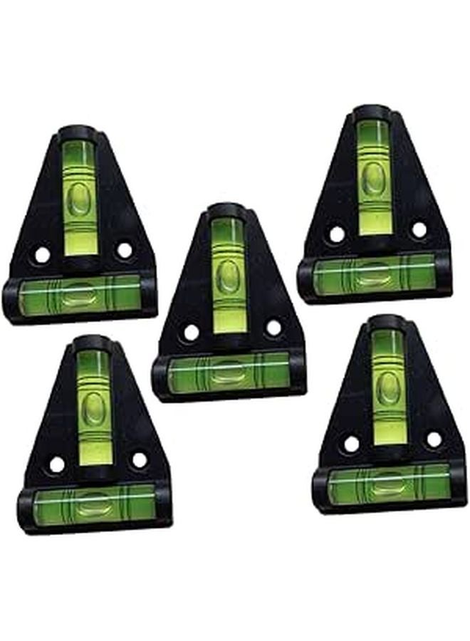 5pcs Triangle Bubble Levels With Installation Holes For Precise Tool Measuring - Image 1