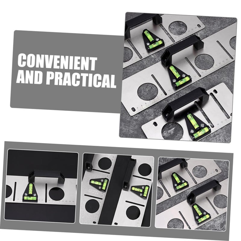 5pcs Triangle Bubble Levels With Installation Holes For Precise Tool Measuring - Image 4
