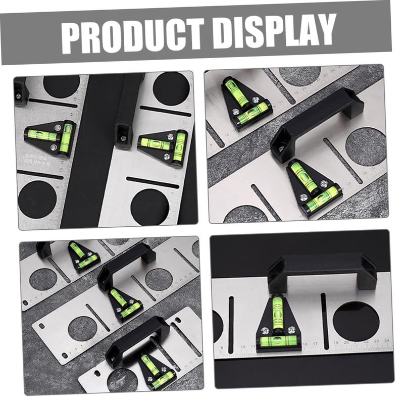 5pcs Triangle Bubble Levels With Installation Holes For Precise Tool Measuring - Image 5